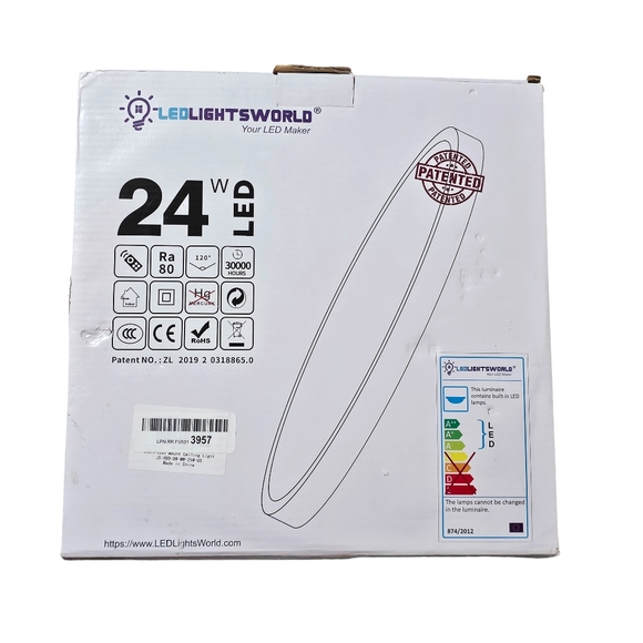 LED LIGHTS WORLD Flushed Lamp 24w - Picture 2 of 3